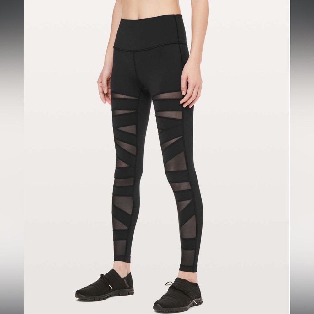 Lululemon Wunder under Luon & mesh leggings - Black, 10